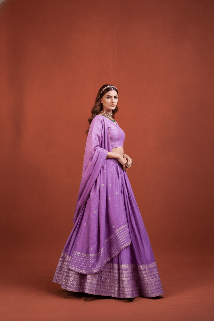 Crown Jewel of Tradition: Why Every Wardrobe Needs Ree Fashion's Kanchipuram Silk Zari Weaving Lehenga This Season