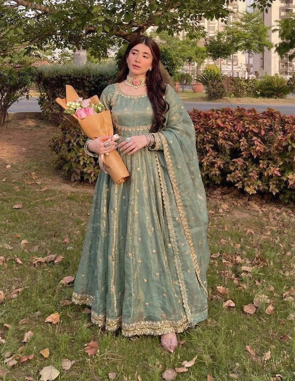 Fandy Silk Sequence Work 3-Piece Salwar Suit Set Coding with Sequence Work