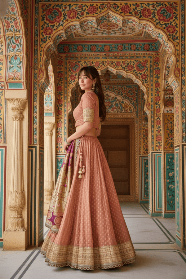 Shimmer Organza Lehenga Choli