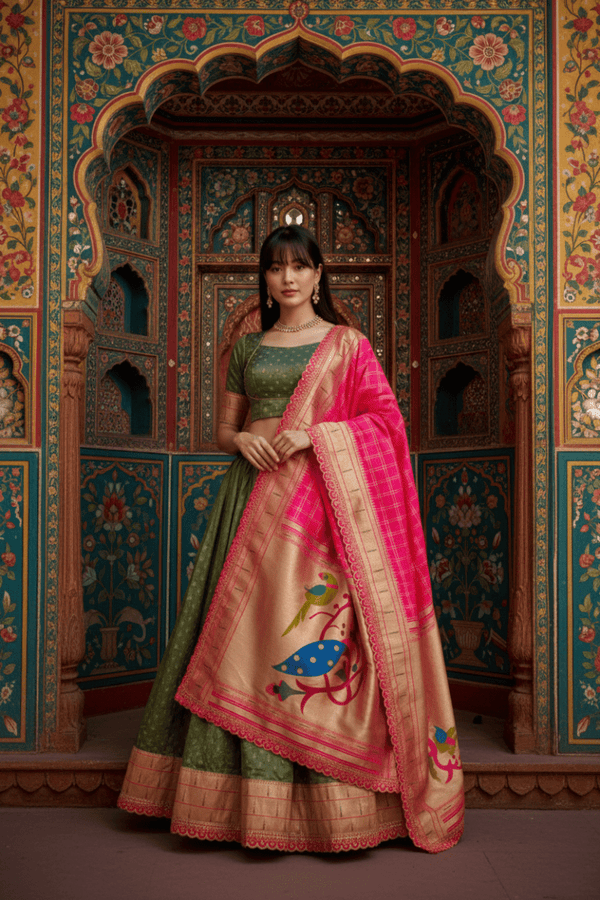 Shimmer Organza Lehenga Choli